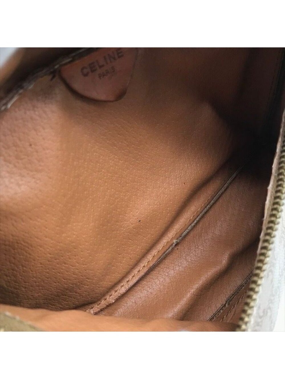 Celine Macadam Triomphe Waist Pouch Belt Bag Beige - Picture 8 of 10